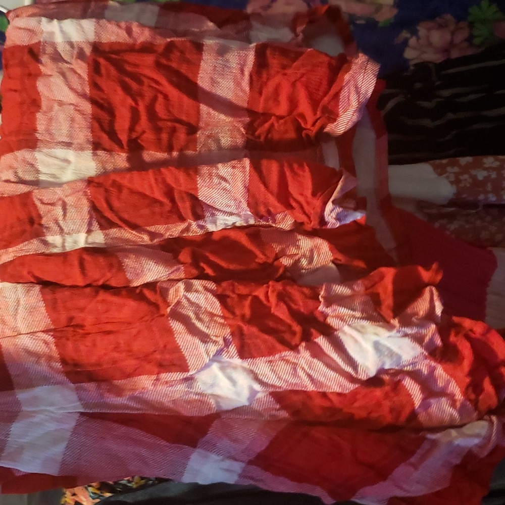 Torrid shorts red and plaid new with tags